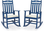 VINGLI Outdoor Rocking Chair Set of 2 Wood Rocking Chair by VINGLI