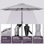 Tempera Patio Market Outdoor Table Umbrella - Image 3