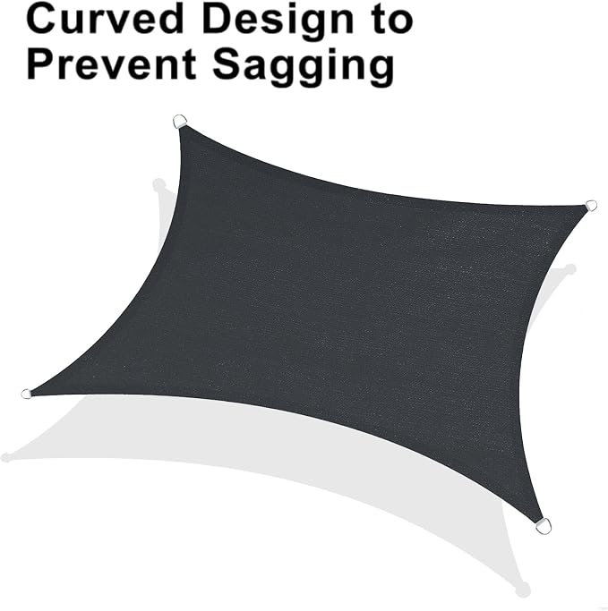 LOVE STORY 10' x 20' Rectangle Sun Shade Sail - Image 6