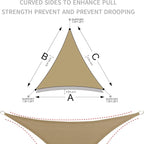 LOVE STORY 16' x 16' x 16' Triangle Sun Shade Sail - Image 7
