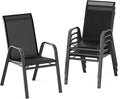 Garvee Patio Chairs Set of 4, Stackable Chairs by Garvee