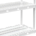 Gracious Living 3 Pack Light Duty Storage Shelves, Knect-A-Shelf 4-Shelf - Image 9