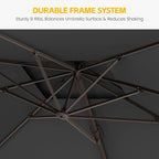 10x10 FT Patio Cantilever Umbrella - Image 4