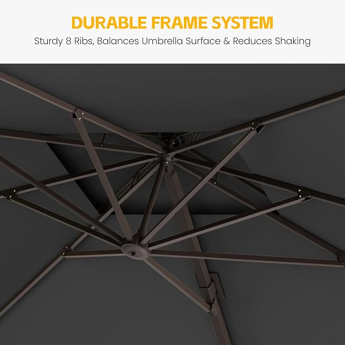 10x10 FT Patio Cantilever Umbrella - Image 4