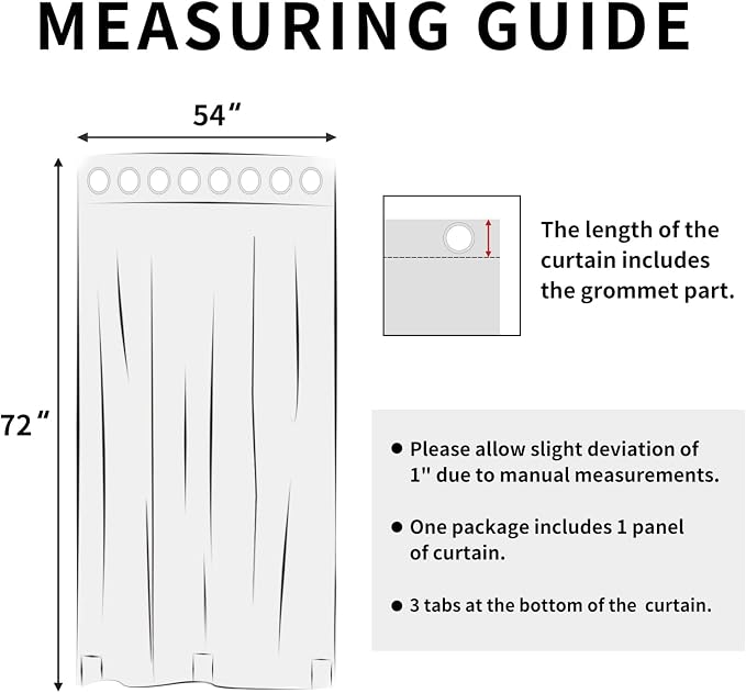 Easy-Going Outdoor Curtains for Patio 1 Panel, 54x72 inch, Weatherproof Privacy - Image 8