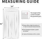 Easy-Going Outdoor Curtains for Patio 1 Panel, 54x96 inch, Light Grey | - Image 8