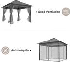 10' X 10' Waterproof Patio Gazebo - Image 4
