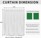 Easy-Going Outdoor Patio Curtains 2 Panels, 110x108 inch, Porch and Pergola - Image 6