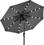 Best Choice Products 10ft Solar Polyester LED Lighted Patio Umbrella w/Tilt by Unknown