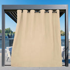 Easy-Going Outdoor Curtains for Patio 1 Panel, 110x84 inch, Weatherproof - Image 3