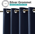 NICETOWN 2 Panels Exterior Blackout Outdoor Curtains - Image 2