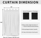 Easy-Going Outdoor Patio Curtains 2 Panels, 54x120 inch, Porch and Pergola - Image 6