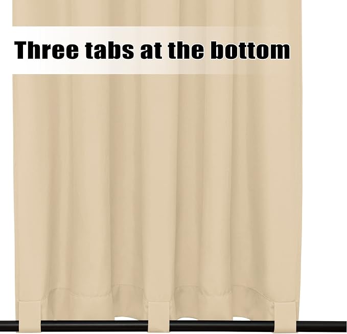 Easy-Going Outdoor Curtains for Patio 1 Panel, 54x96 inch, Weatherproof Privacy - Image 4