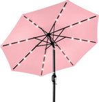 Best Choice Products 10ft Solar Polyester LED Lighted Patio Umbrella w/Tilt by Unknown