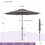 Midtown Umbrellas The Lean Patio Umbrella - Image 6