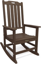 THOEOE Outdoor Rocking Chairs, Oversized Patio Rocking Chair | HDPE Outdoor by THOEOE