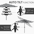 Tempera Patio Market Outdoor Table Umbrella - Image 2