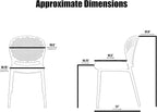 2xhome Set of 3 Patio Dining Chairs | Modern Stackable Outdoor Pool Side Chair - Image 3