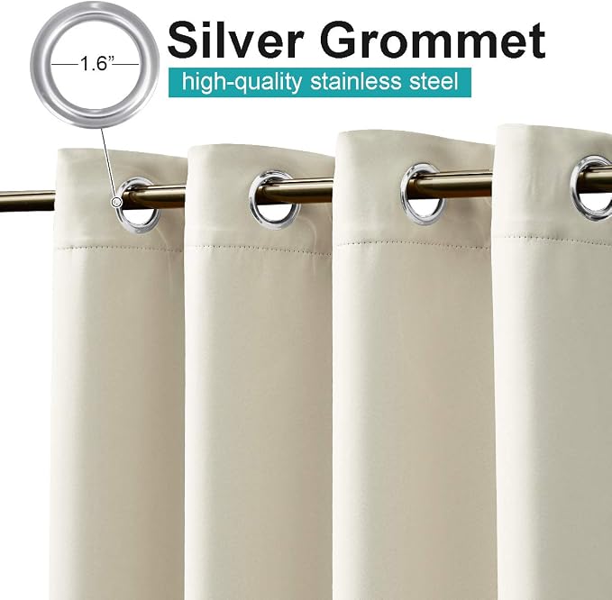 NICETOWN Outdoor Curtain for Patio Waterproof Window Treatment, Grommet - Image 2