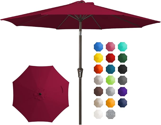 JEAREY 10FT Outdoor Patio Umbrella Outdoor Table Umbrella by JEAREYOutdoorsCollection