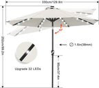 ABCCANOPY Solar Led Patio Umbrella - Image 3