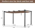 VINGLI 10'x 13' Outdoor Pergola - Image 3