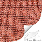 Shade&Beyond Rectangle Sun Shade Sail 20'X20' Permeable Canopy Rust Red - Image 8