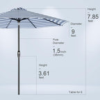 Tempera Patio Market Outdoor Table Umbrella - Image 8