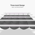 PURPLE LEAF Patio Pergola 10' x 12' Aluminum and Sun Shade Canopy, Powder coat - Image 3
