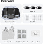Alvantor Pop Up Screen House Tent, Instant Outdoor Gazebo - Image 9