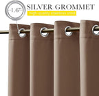 NICETOWN Outdoor Curtains for Patio Waterproof & Windproof W100xL108 Tan | - Image 4