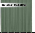 Easy-Going Outdoor Curtains for Patio 1 Panel, 150x96 inch, Sage Green | - Image 4