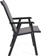 GIANTEX Set of 4 Folding Patio Chairs, Outdoor Portable Dining Chairs - Image 9