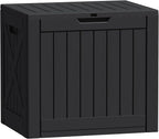 Flamaker Resin Deck Box 40 Gallon Waterproof Outdoor Storage Box | Indoor by Flamaker