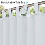 NICETOWN 2 Panels Outdoor Curtainss - Image 3