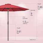 Tempera Patio Market Outdoor Table Umbrella - Image 8