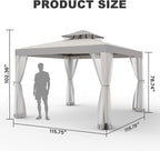Outdoor Gazebo for Patio, 10×10 Canopy Tent - Image 6
