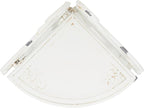 SAFAVIEH Outdoor Collection Turuca Antique White Wrought Iron 4-Tier Corner - Image 5