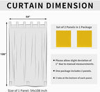 Easy-Going Outdoor Patio Curtains 2 Panels, 54x108 inch, Porch and Pergola - Image 6