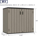 KINYING Outdoor Horizontal Storage Sheds, Outdoor Storage Cabinet Waterproof - Image 4