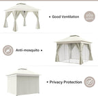 10'x10' Outdoor Gazebo, Heavy Duty Metal Frame Patio Canopy - Image 5