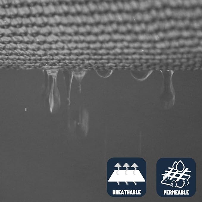 SUNNY GUARD Custom Size 8'x11'x13.6' Dark Grey Sun Shade Sail Right Triangle UV - Image 5
