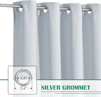 Outdoor Patio Curtains W70 x L84 Inch Greyish White, 1 Panel | Deck Curtains - Image 2