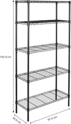 Amazon Basics 5-Shelf Adjustable Heavy Duty Steel Wire Storage Shelves - Image 3