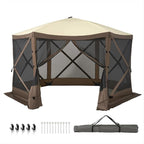 Aoxun 12x12ft Pop Up Canopy Tent, Camping Gazebo Screen Tent, Mesh Windows - Image 8