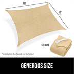 GORILLA GRIP Heavy Duty Sun Shade, UV Protection Fade Tear and Rust Resistant - Image 9