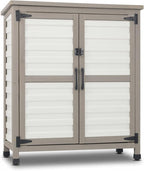 Ketive Outdoor Storage Cabinet, 2-Tier Garden Cabinet by Ketive