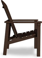 Stackable Adirondack Chairs Set of 4, Compact HDPE, Coffee | 26.3" Wide HDPE - Image 8