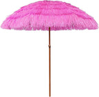 AMMSUN 7.5ft Hula Thatched Hawaiian Tiki Patio Beach Umbrella by AMMSUN