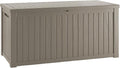Outdoor Storage Box, 150 Gallon Waterproof Deck Box, Piston-Assisted Resin Trunk by GraceYourYard